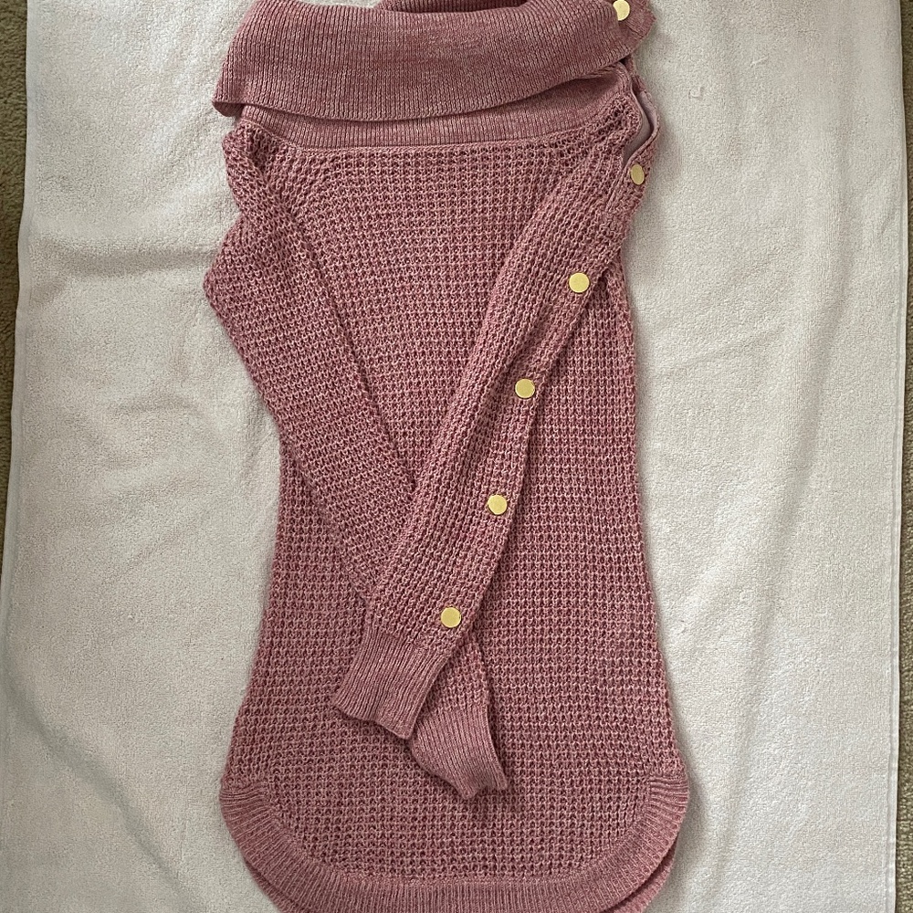 G by Guess Dusty Rose Tunic Sweater